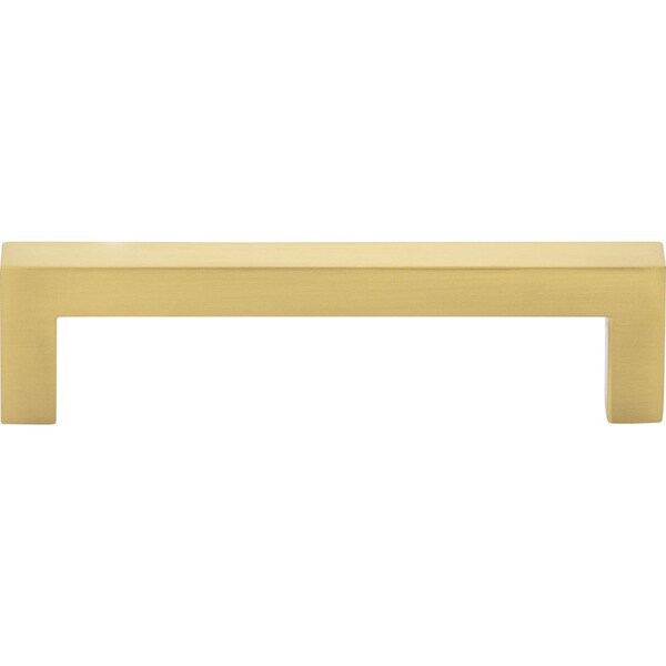 25-Pack Of The 96 Mm Center-to-Center Brushed Gold Square Stanton Cabinet Bar Pull